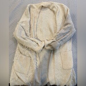 House of CB Celine Cream Cardigan, Small